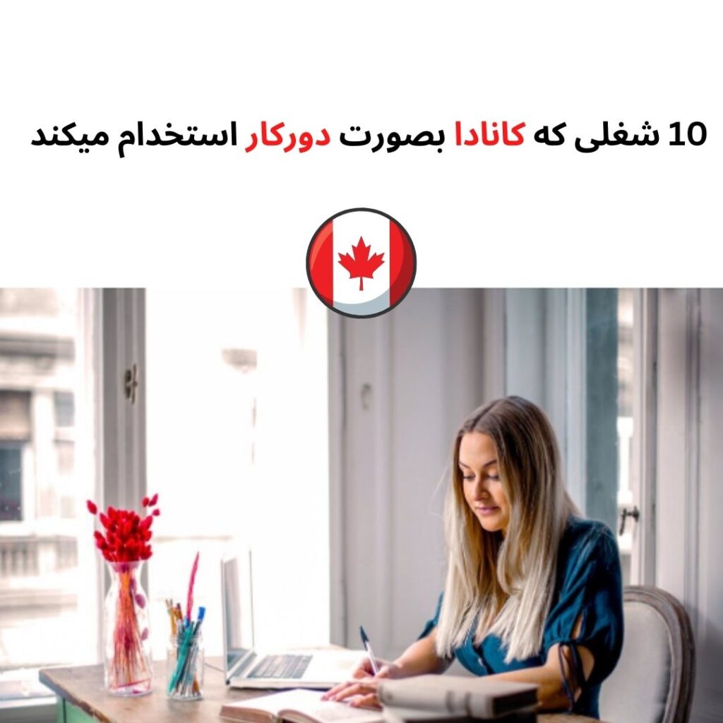 10 عنوان شغلی که کانادا بصورت دورکاری استخدام می کند